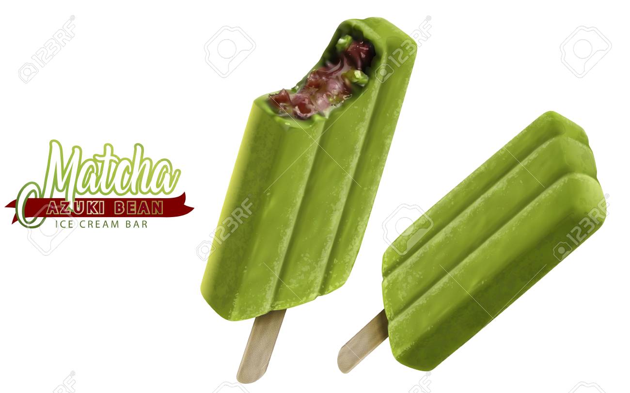 Download Matcha Azuki Bean Ice Cream Mockup Close Up Look At Ice Cream Royalty Free Cliparts Vectors And Stock Illustration Image 82894197