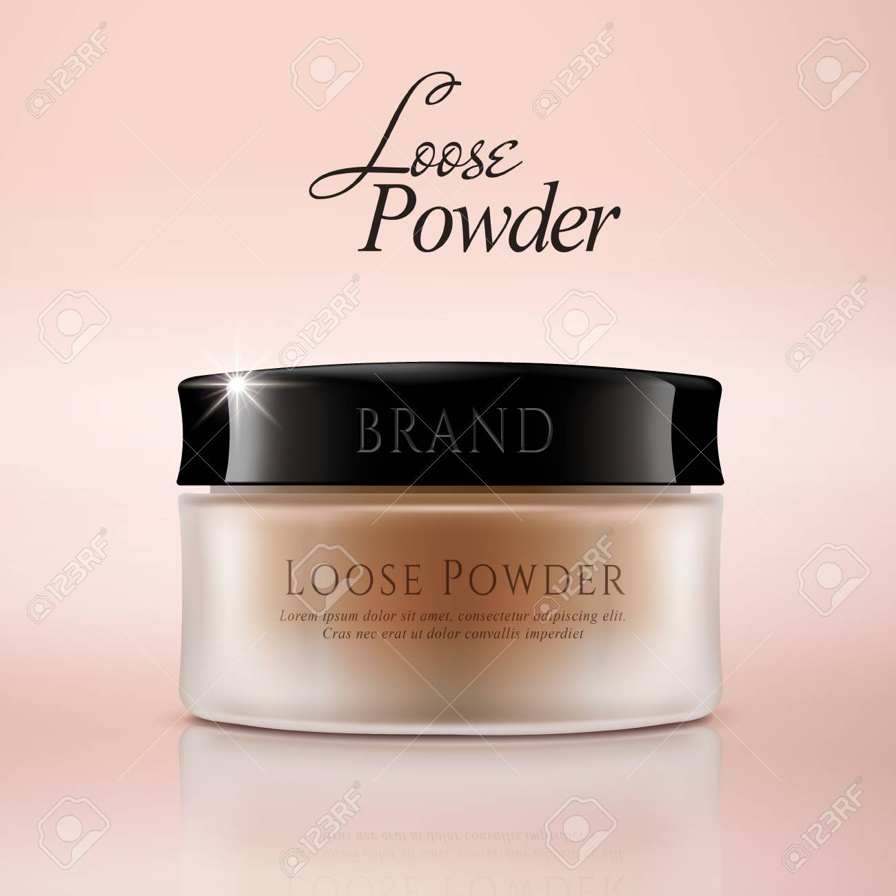 Download Loose Powder Mockup Cosmetic Package Design In 3d Illustration Royalty Free Cliparts Vectors And Stock Illustration Image 84888020