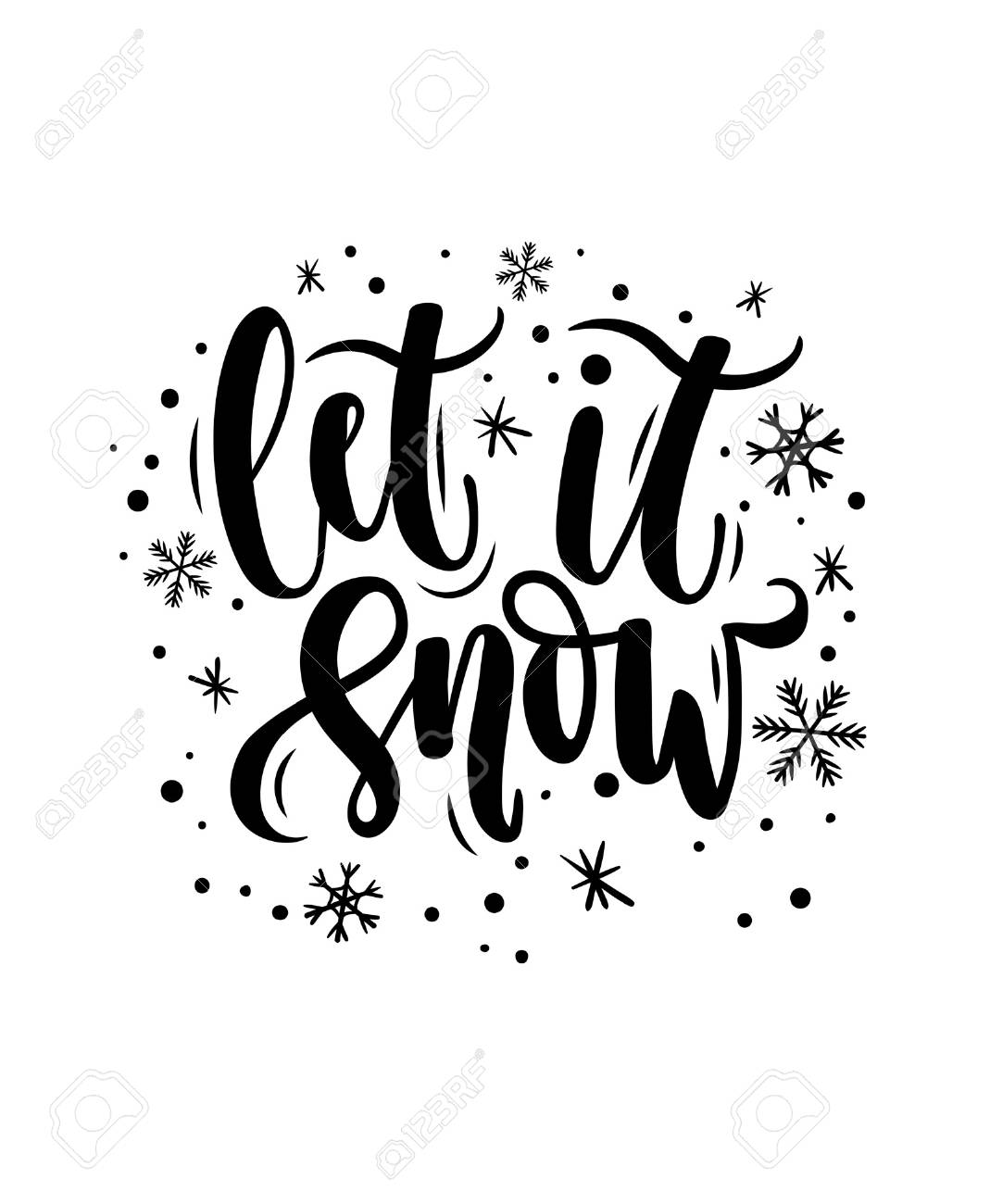 Christmas flowers-Let is Snow
