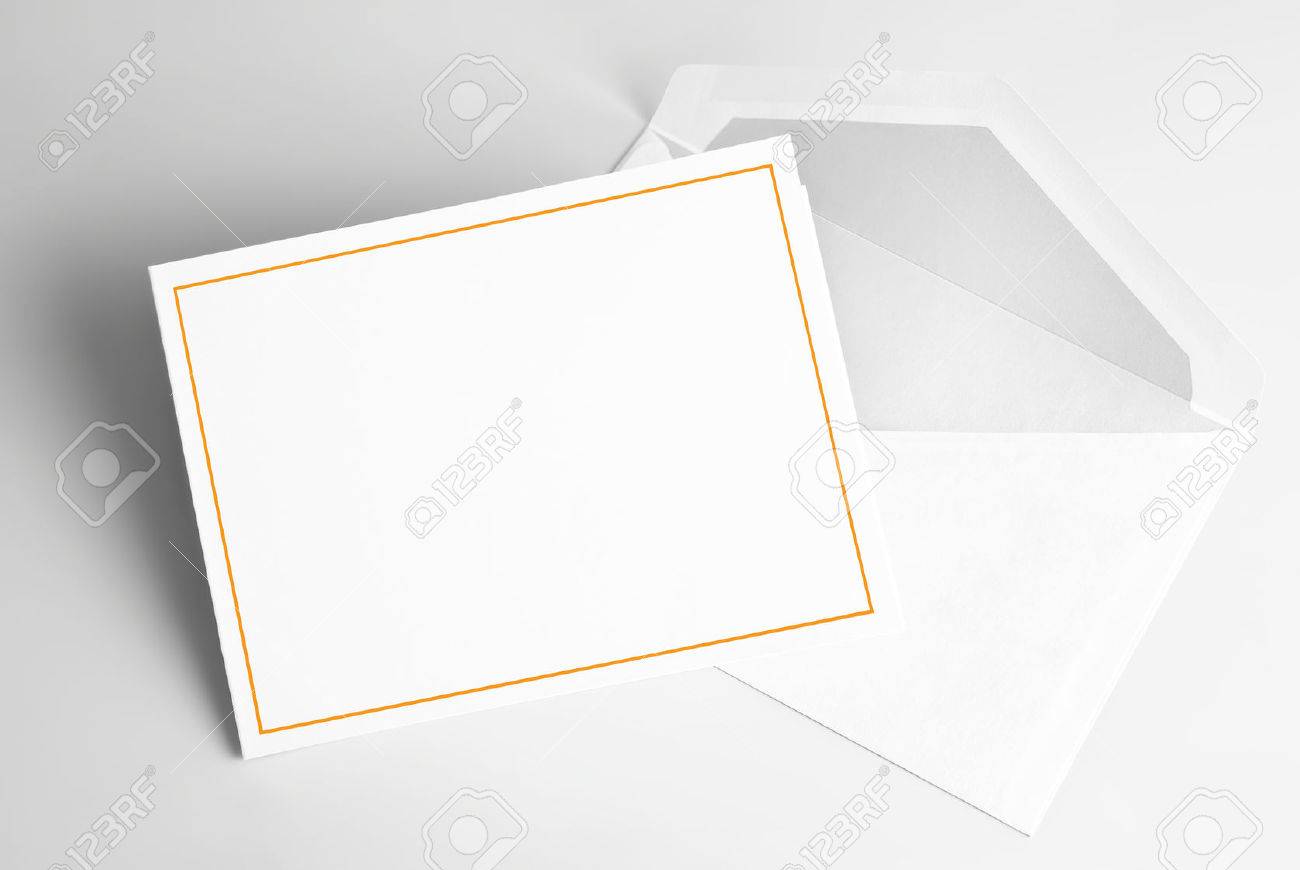 blank invitation card and envelope stock photo picture and royalty