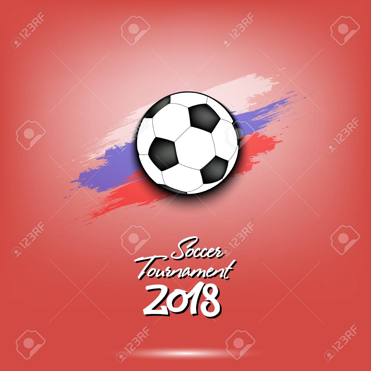 soccer tournament 2018 football logo template design vector