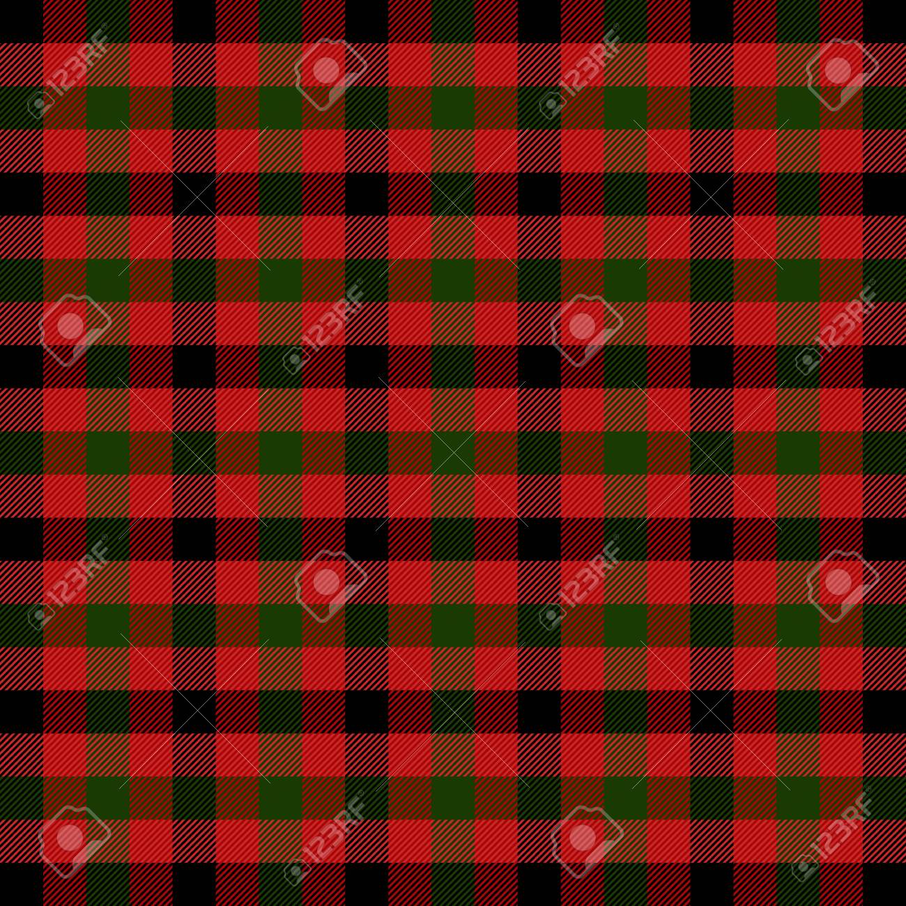 checkered black and red