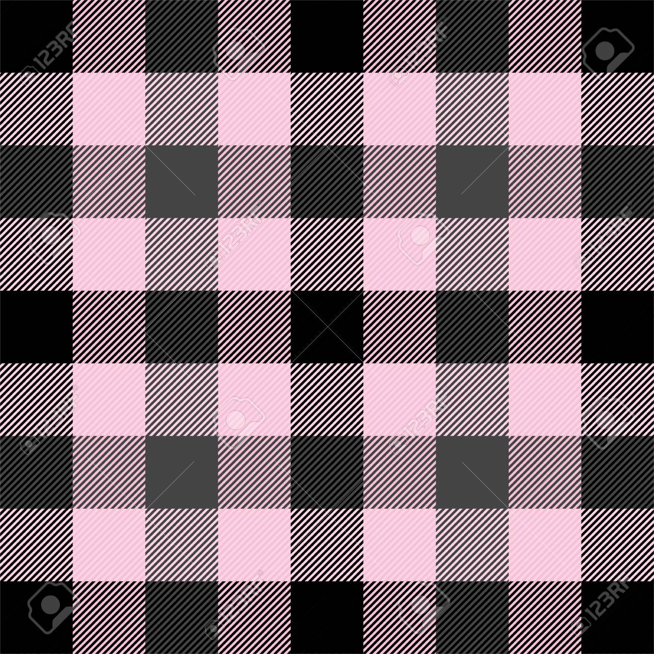 black and pink checkered