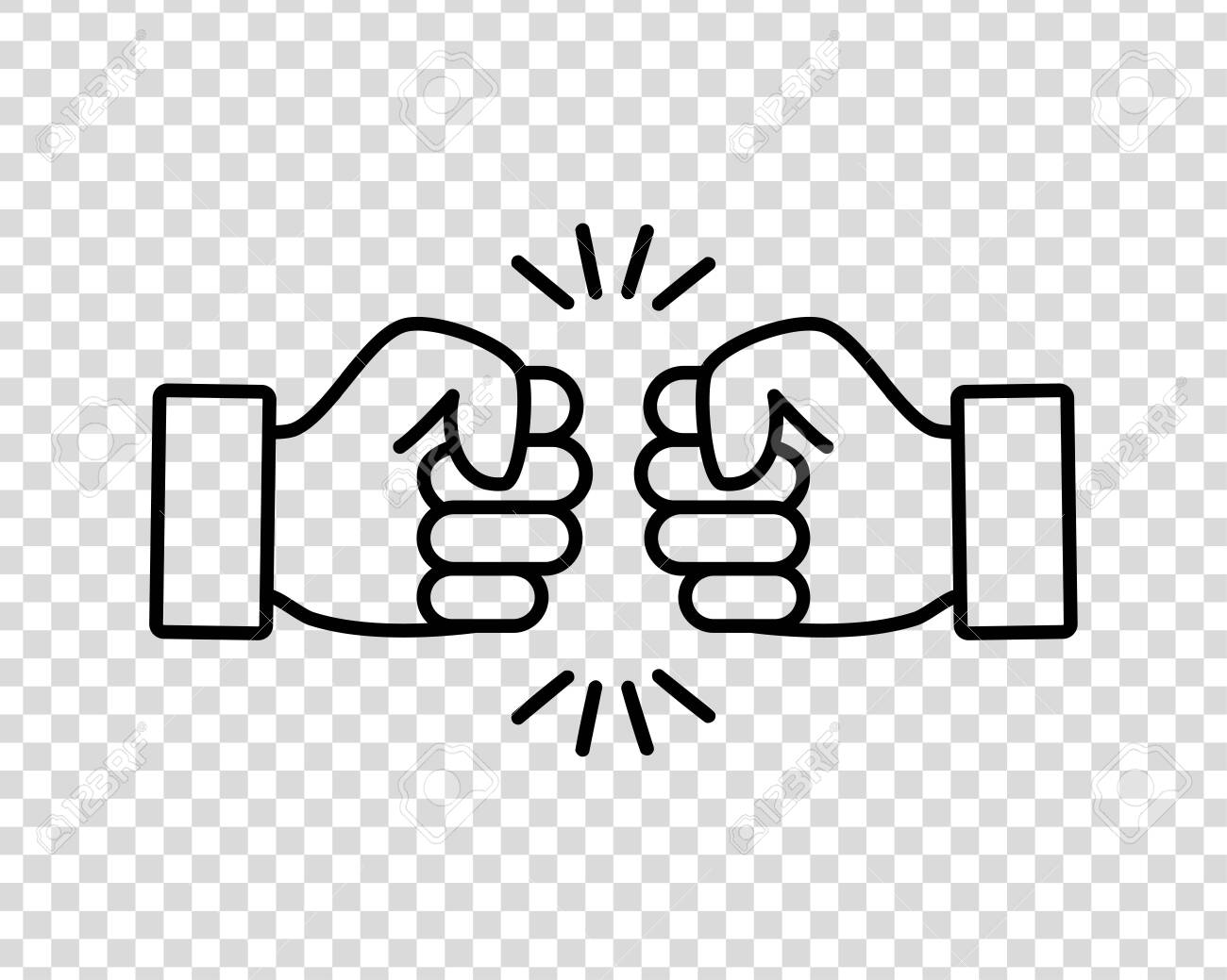 Bro Fist Bump Or Power Five Pound Flat Vector Icon For Apps And Websites  Royalty Free SVG, Cliparts, Vectors, and Stock Illustration. Image  140461359.