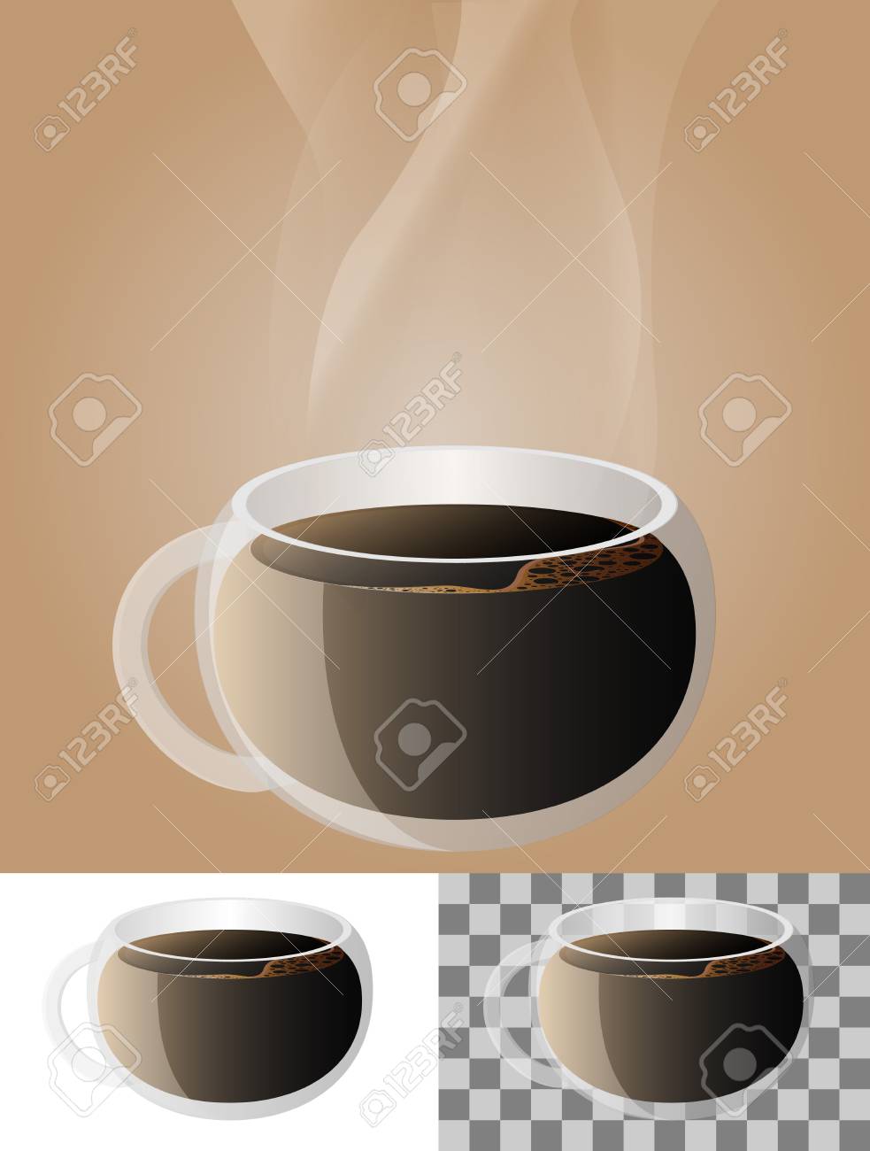 ガラスのコーヒー透明なマグカップ のイラスト素材 ベクタ Image ガラスのコーヒー透明なマグカップ のイラスト素材 ベクタ Image