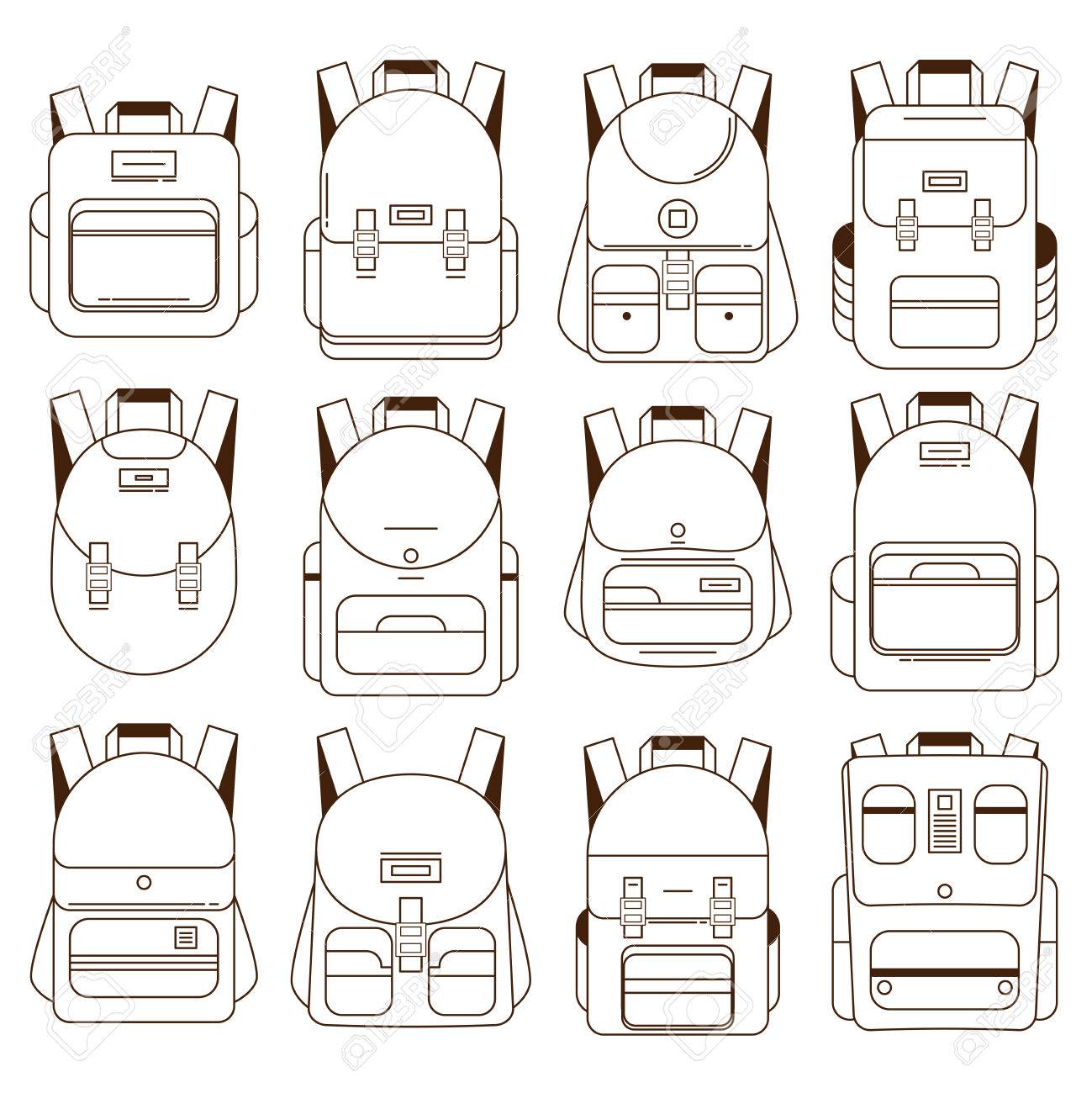 通学フラット イラスト 学校用バッグ のイラスト素材 ベクタ Image 通学フラット イラスト 学校用バッグ のイラスト素材 ベクタ Image