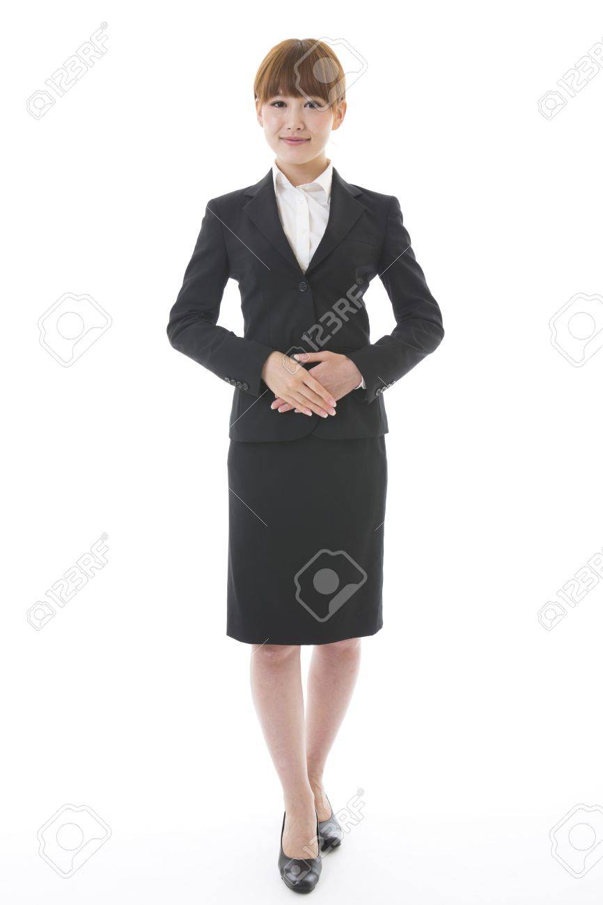 Whole body of a young businesswoman - 15199879 Whole body of a young businesswoman - 15199879