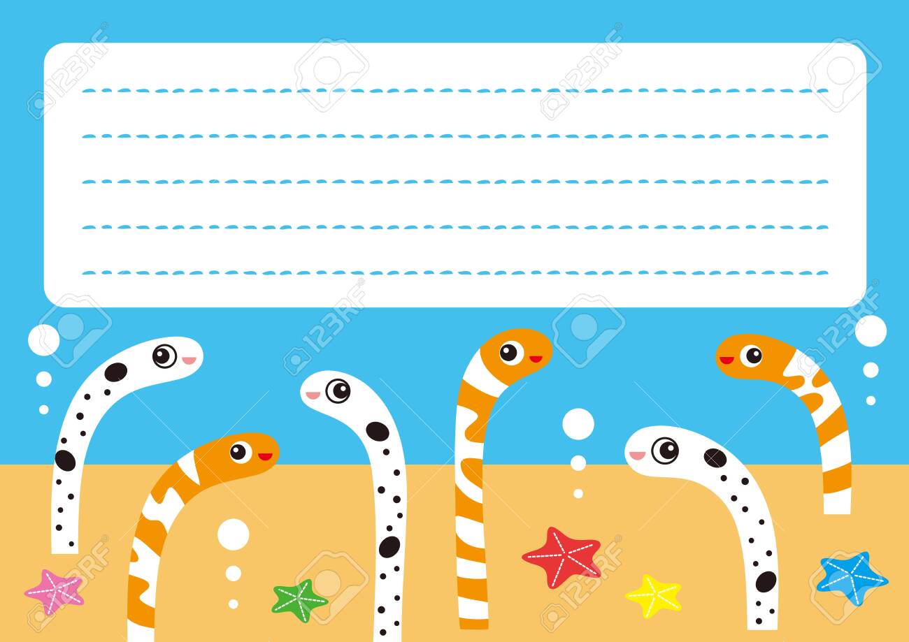 Chinanago Nishiki Anago Character Mini Letter Illustration Stock Photo Picture And Royalty Free Image Image