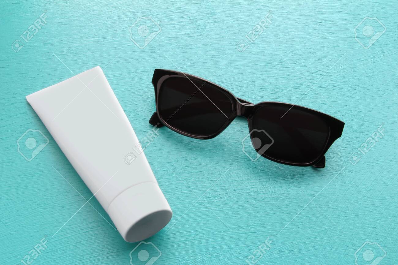 sunglasses and sunscreen