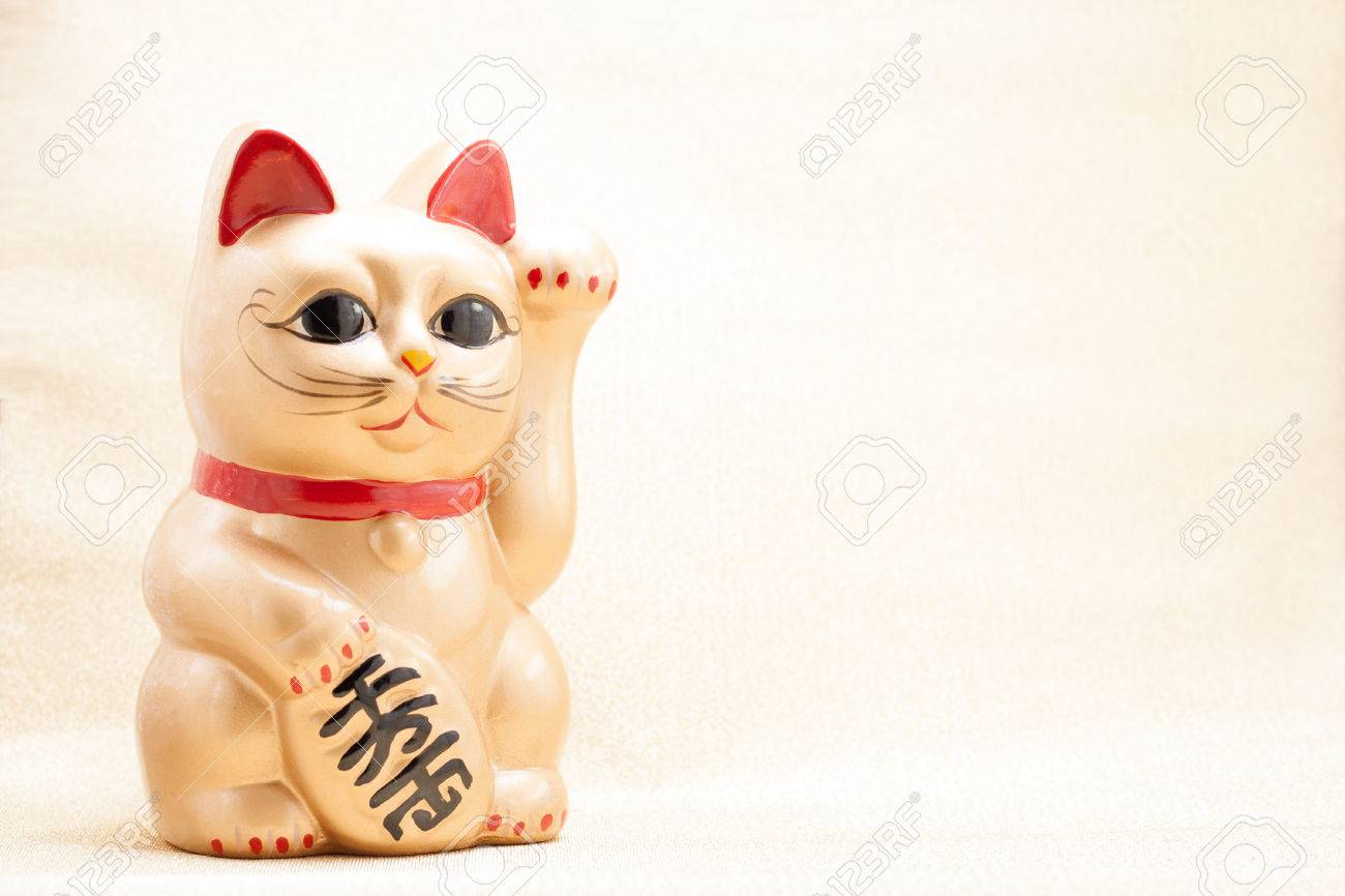 雪豹 ゲン 猫 原画 （日本黄金招き猫という招き猫として知られている  