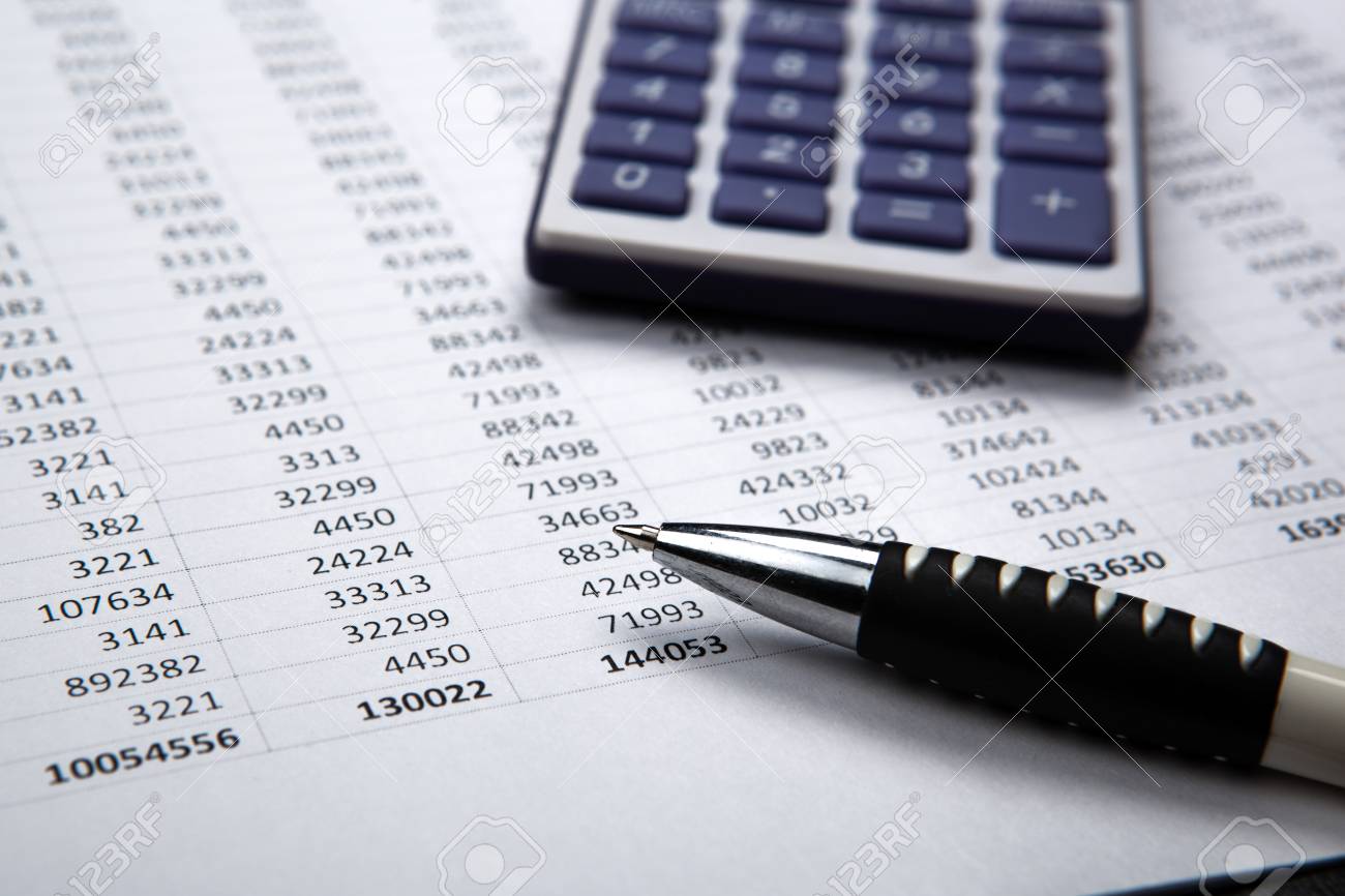 Pen On Background Of Calculator And Accounting Papers Stock Photo Picture And Royalty Free Image Image 52378264