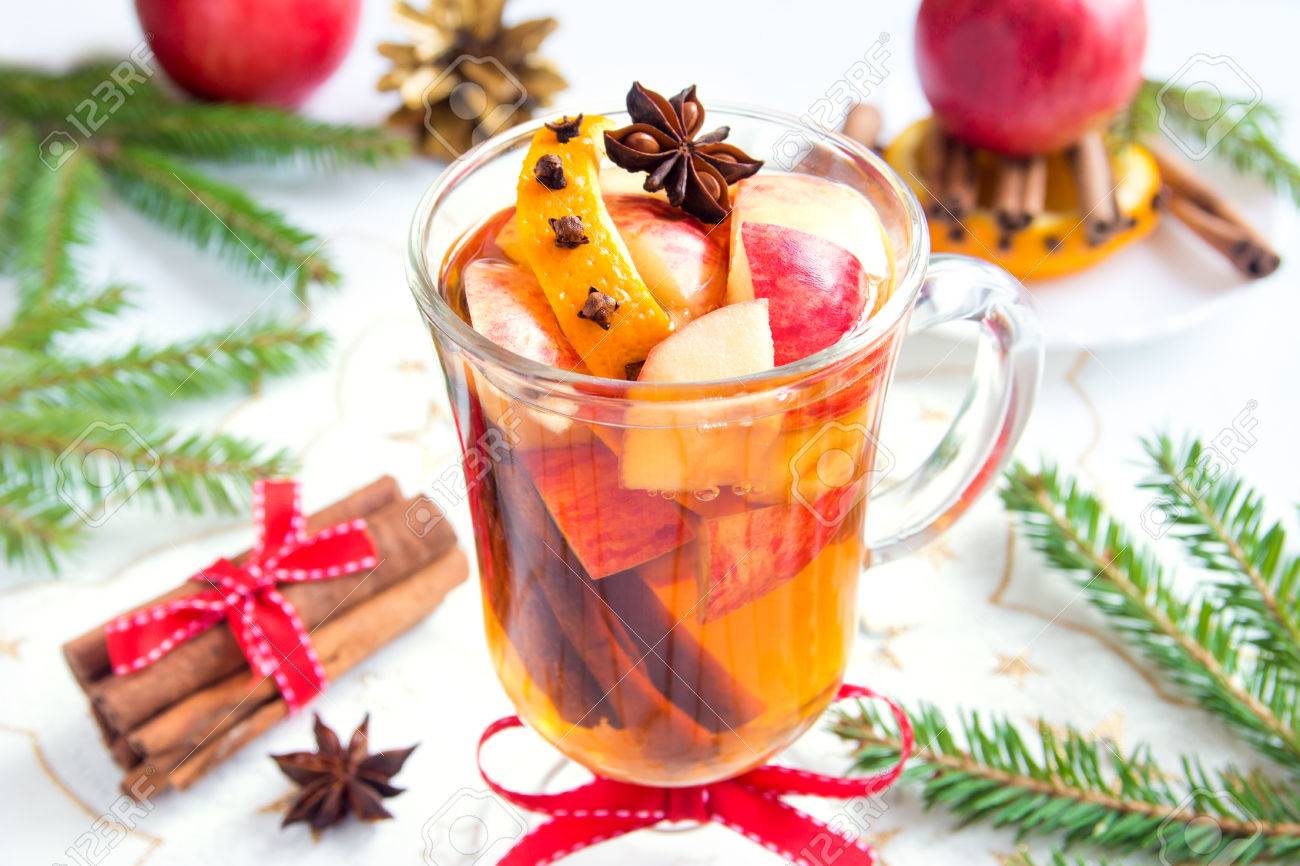 Apple tea with orange and cinnamon: recipe Apple tea with orange and cinnamon: recipe