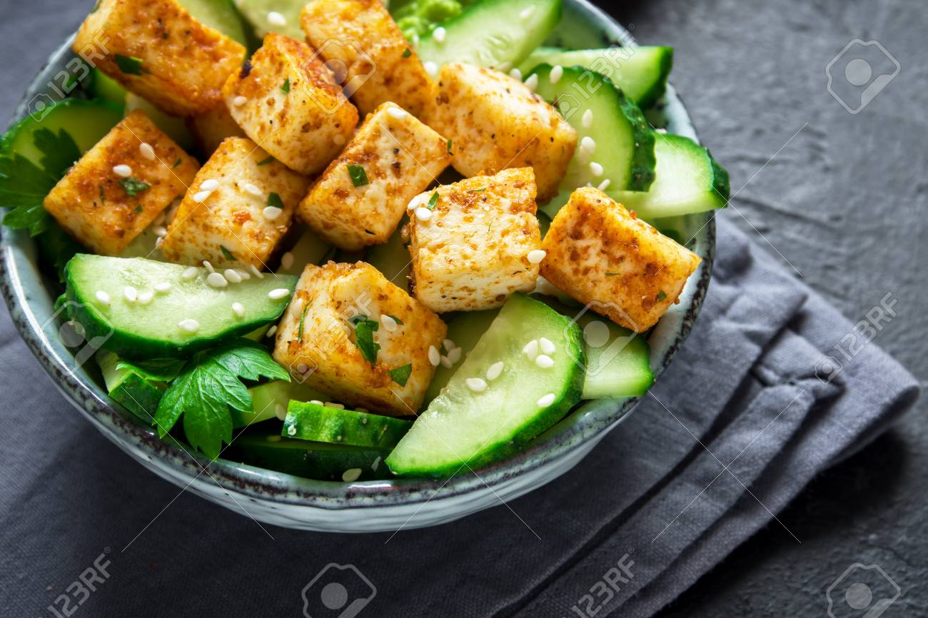 Oksana BratanovaHomemade Asian Vegetable And Tofu Salad pic