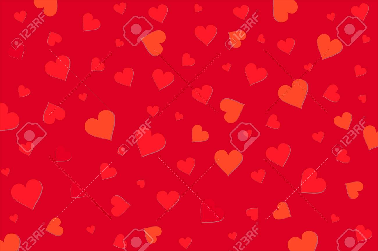 Ame O Fundo Dos Coracoes Em Um Fundo Vermelho Design De Um Cartao Romantico Banner Ilustracao Amor Romance Casamento Fotos Retratos Imagenes Y Fotografia De Archivo Libres De Derecho Image 94541351