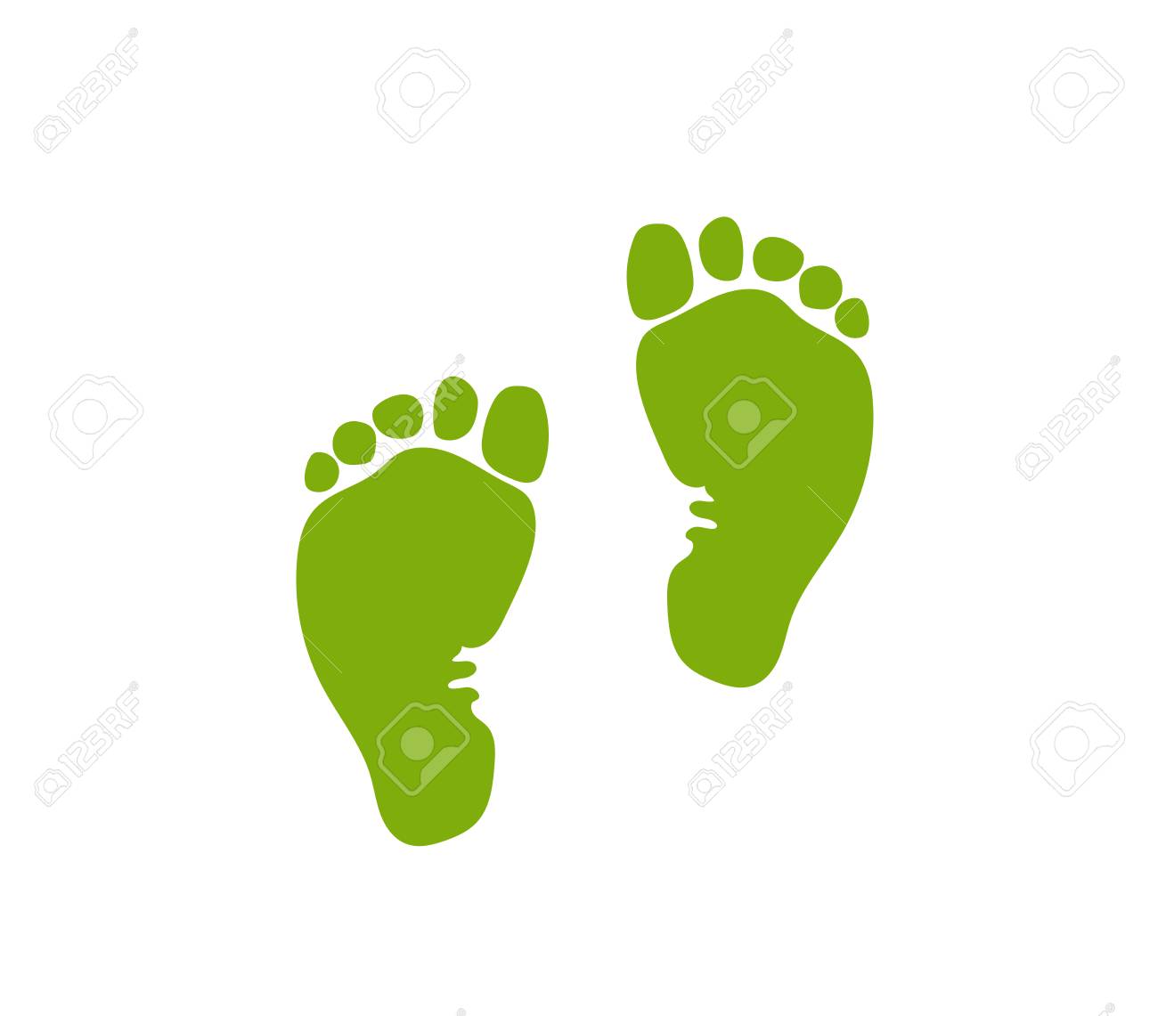 baby finger and footprint