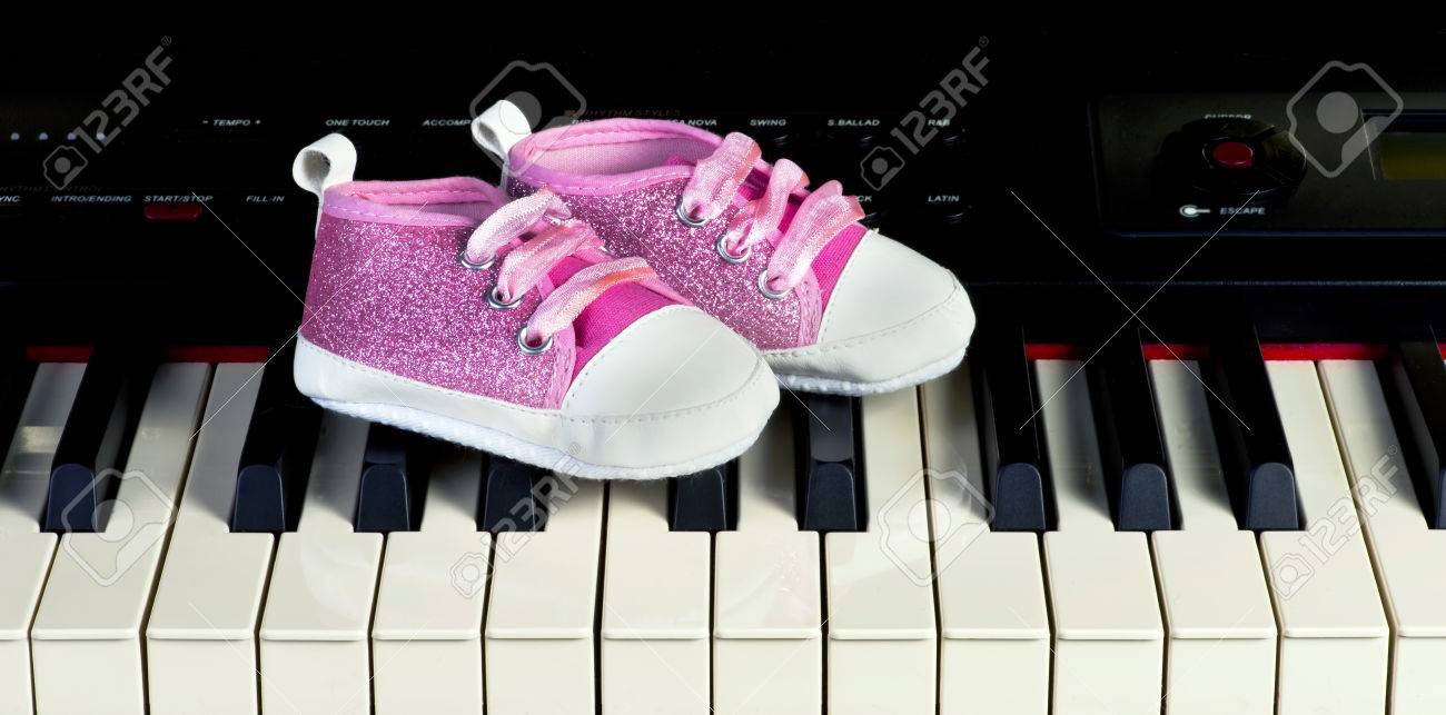 pink baby piano