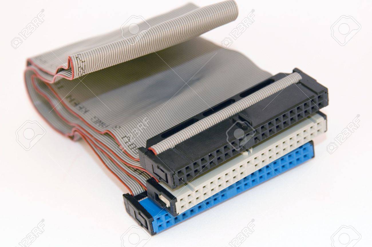 特定の Ide ケーブルのコネクタの の写真素材 画像素材 Image