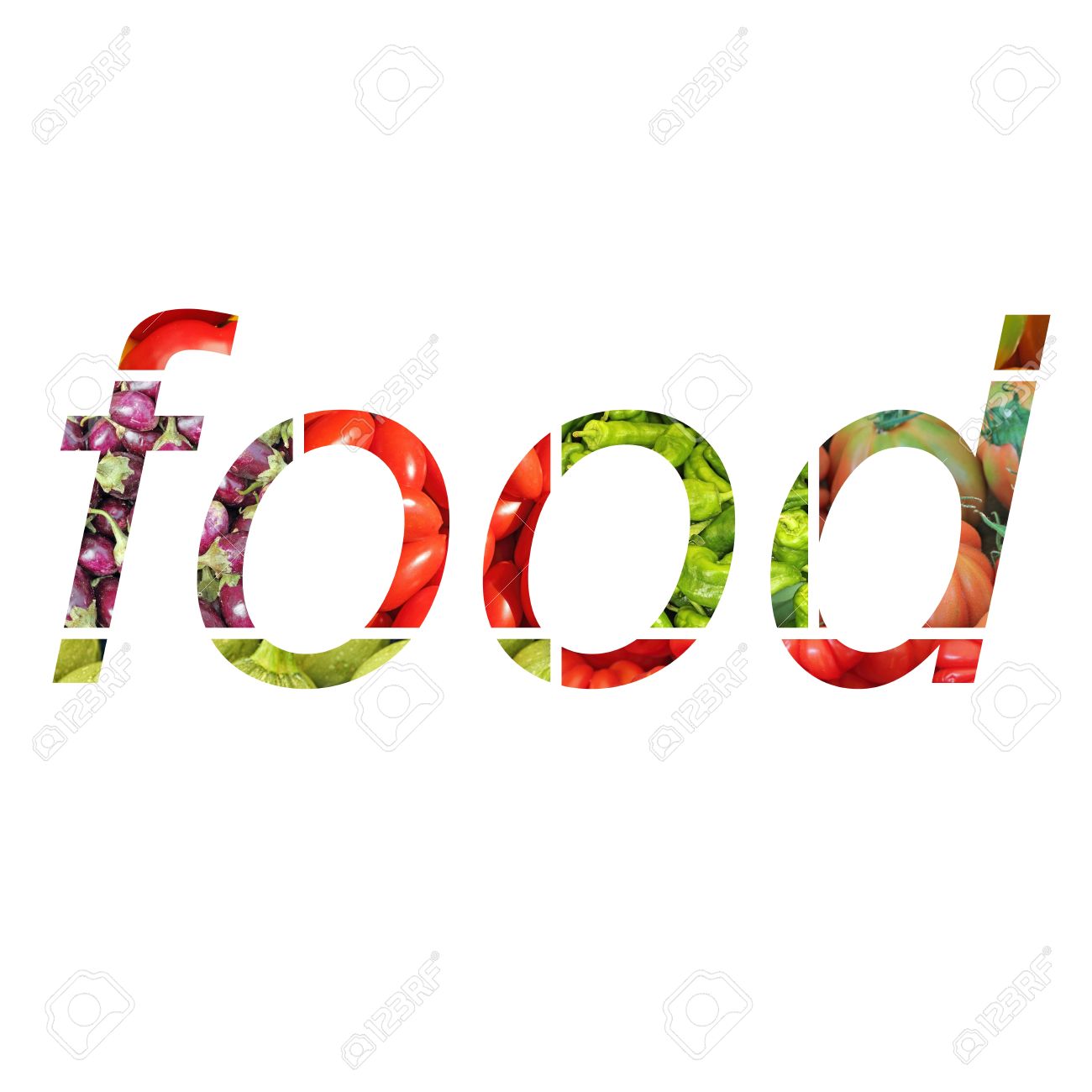 text food written on
