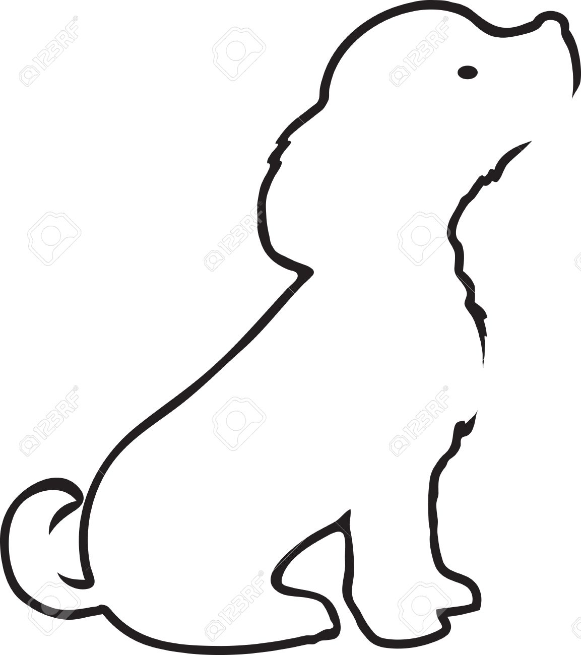 Featured image of post Sitting Dog Outline Find download free graphic resources for dog outline