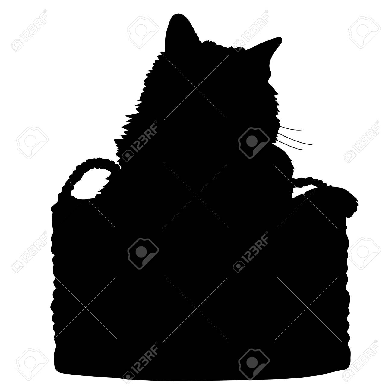 猫の黒いシルエットのイラスト素材 ベクタ Image 猫の黒いシルエットのイラスト素材 ベクタ Image