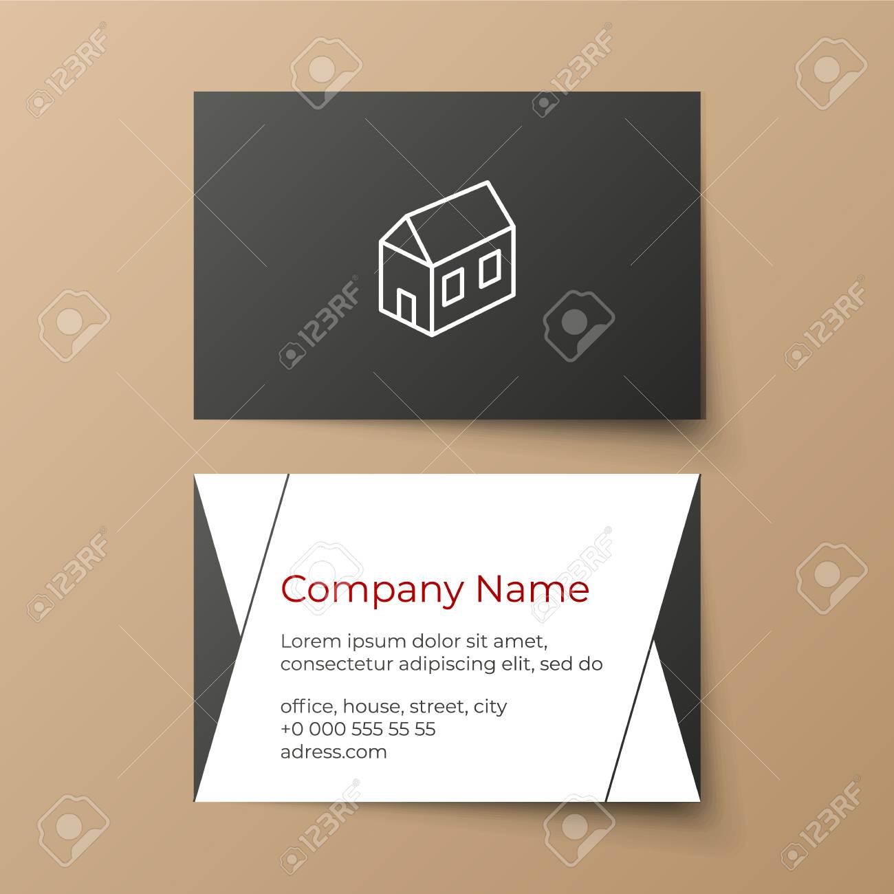 business card vector template