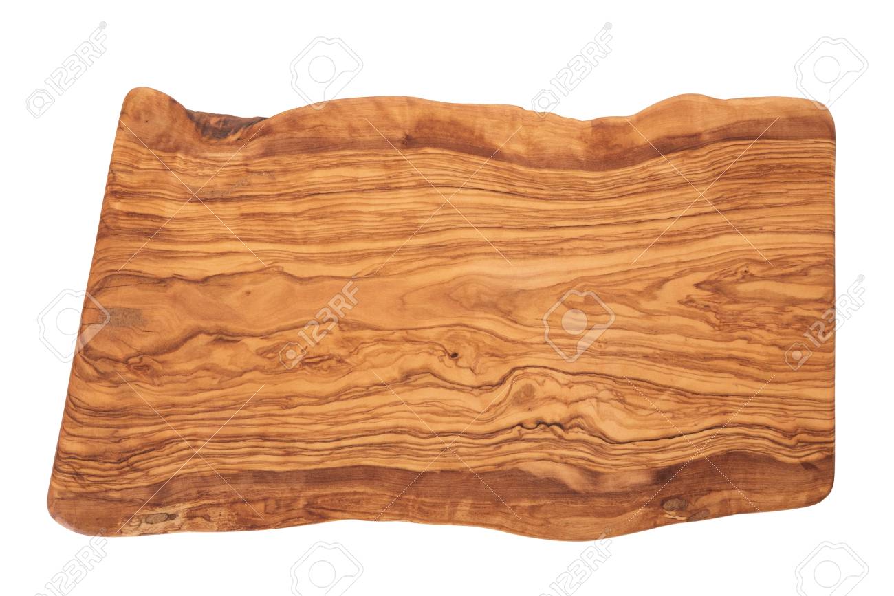 切断または白で隔離古いオリーブの木の板を提供 の写真素材 画像素材 Image