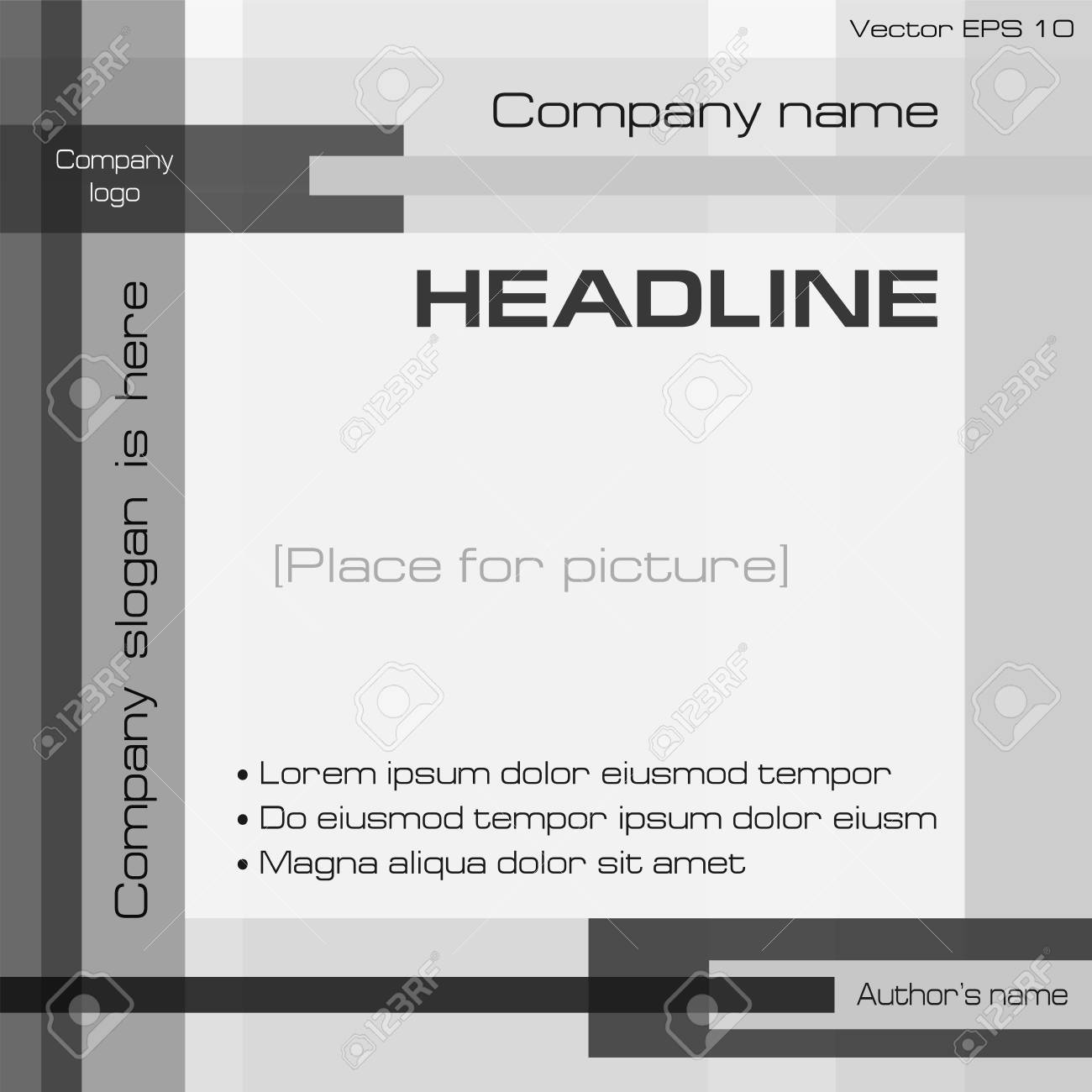 monochrome geometric background square