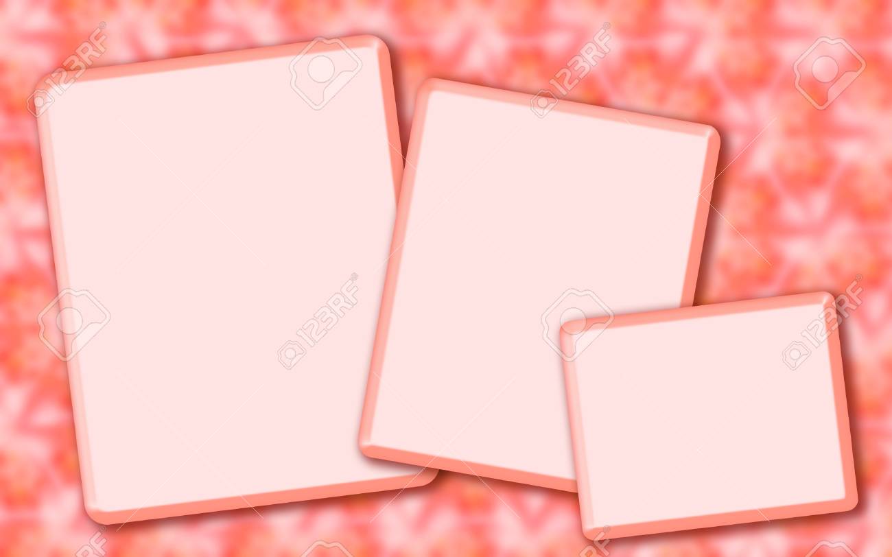 Mock Up Template Orange Horizontal Border Three Rectangular Stock Photo Picture And Royalty Free Image Image 89206890