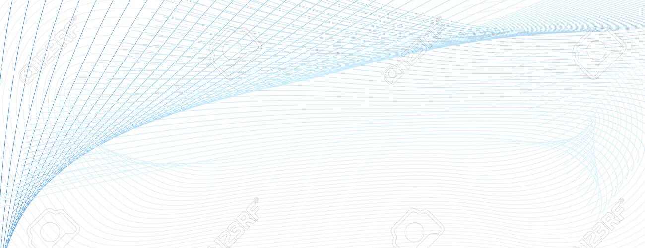 Light Blue Subtle Curves Watermark Line Art Pattern Abstract