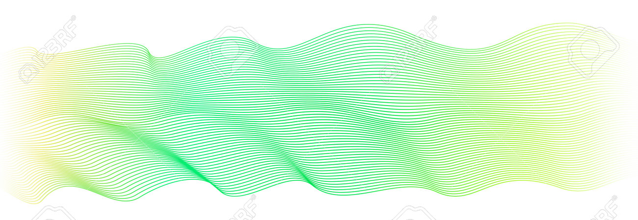 Abstract green, yellow waveform. Vector pulsating wave pattern, white background. Flowing waving ribbon. Glowing curved lines. Line art design element, squiggle curves. Summer, spring, ecology concept. EPS10 illustration - 161912465 Abstract green, yellow waveform. Vector pulsating wave pattern, white background. Flowing waving ribbon. Glowing curved lines. Line art design element, squiggle curves. Summer, spring, ecology concept. EPS10 illustration - 161912465