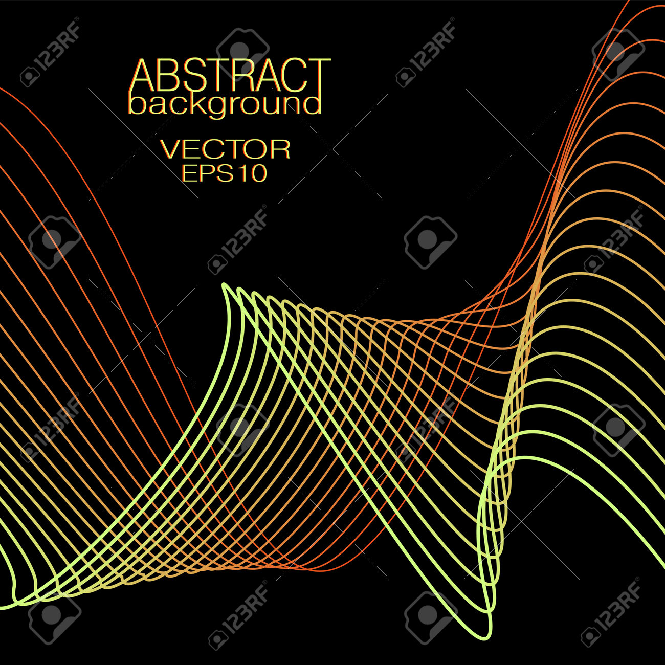 Yellow, red wavy lines. Abstract wave pattern. Vector squiggly curves. Black background. Bright colored gradient. Technology design element for landing page, banner, poster, leaflet, flyer, website. EPS10 illustration - 167097436 Yellow, red wavy lines. Abstract wave pattern. Vector squiggly curves. Black background. Bright colored gradient. Technology design element for landing page, banner, poster, leaflet, flyer, website. EPS10 illustration - 167097436