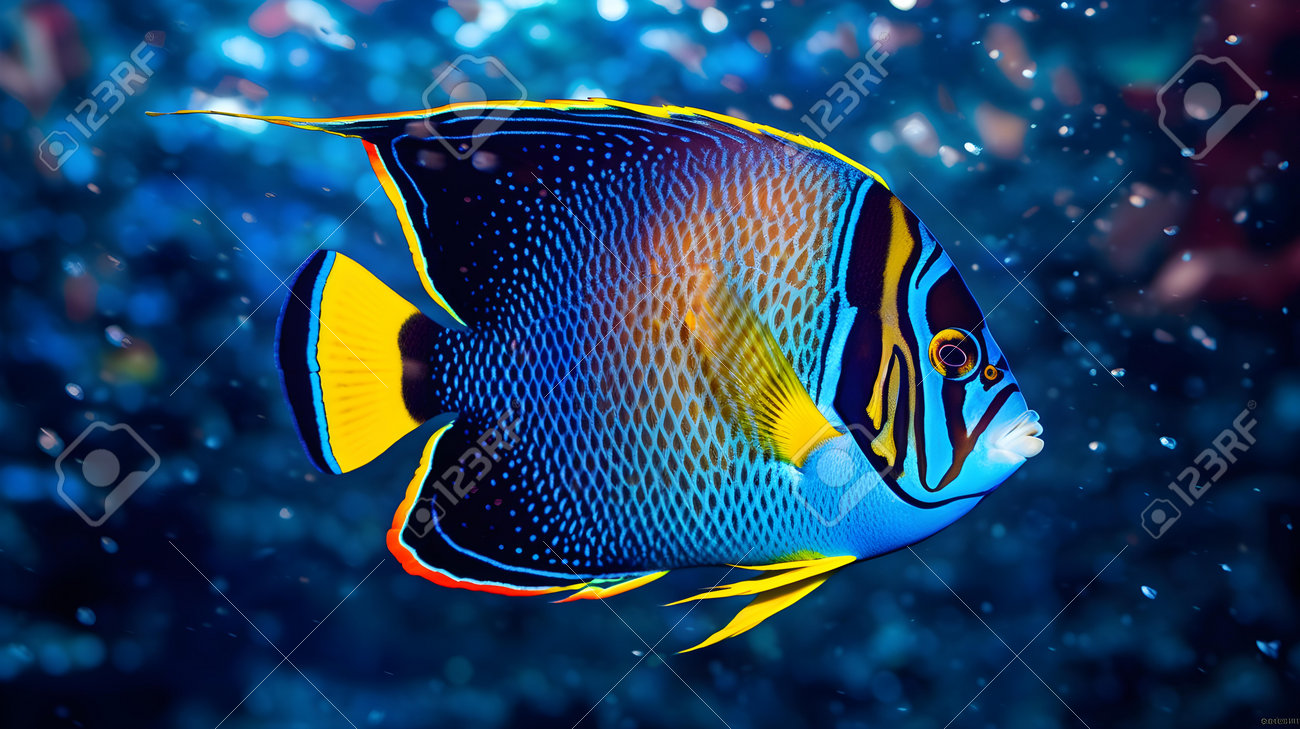 Beautiful Tropical Fish In The Sea. Underwater World. Marine Life. Stock  Photo, Picture and Royalty Free Image. Image 208023511., image size:1300x729