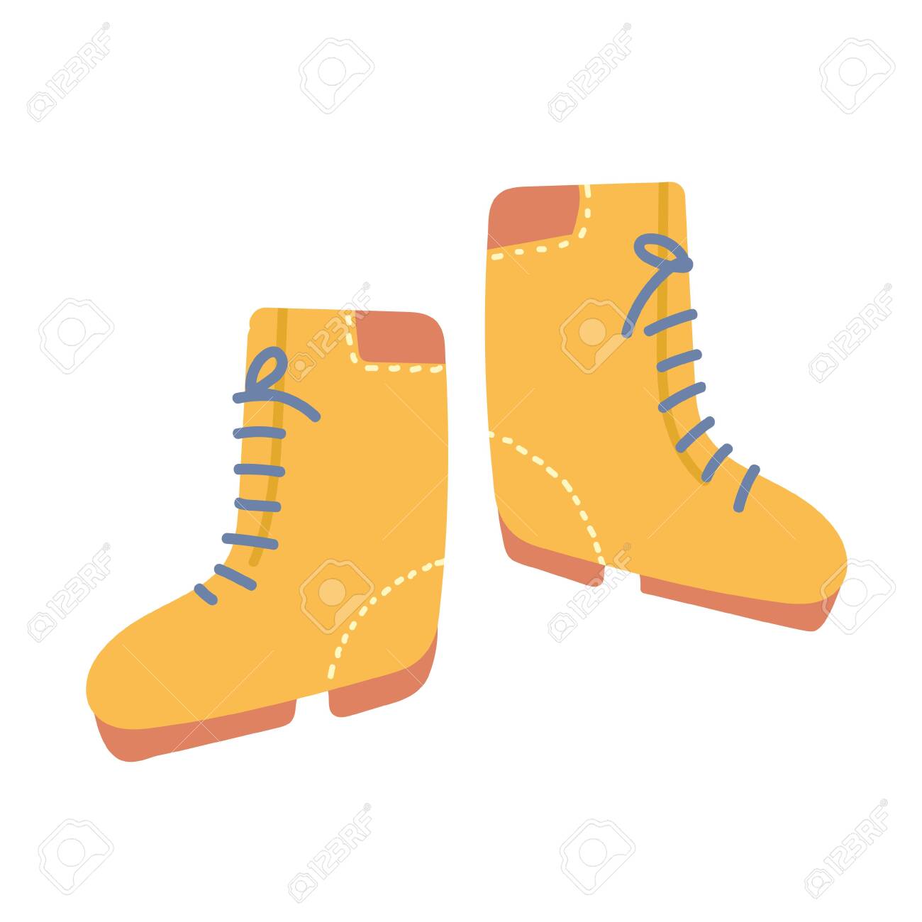 yellow winter shoes
