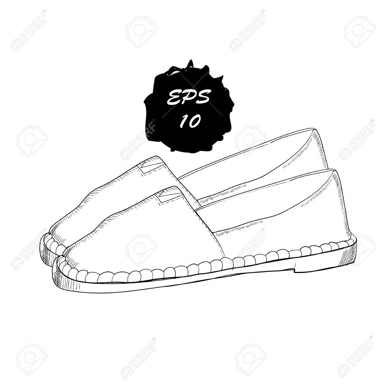 Ilustración De Gráfico A Mano Hombres Y Mujeres Calzado, Zapatos. Mocasines, Zapatillas, Botas, Bombas. Dibujo Diseño Objeto Aislado. Ilustraciones Svg, Vectoriales, Art Vectorizado Libre De Derechos. Image 83487829.