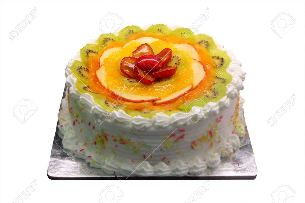 Delicieux Et Delicieux Anniversaire Blanc Et Gateau De Fete Avec Des Morceaux De Fruits En Tranches De Kiwi Orange Prune Pomme Decoree A La Surface Patisserie Isole Sur Fond Blanc Avec Chemin Delicieux Et Delicieux Anniversaire Blanc Et Gateau De Fete Avec Des Morceaux De Fruits En Tranches De Kiwi Orange Prune Pomme Decoree A La Surface Patisserie Isole Sur Fond Blanc Avec Chemin