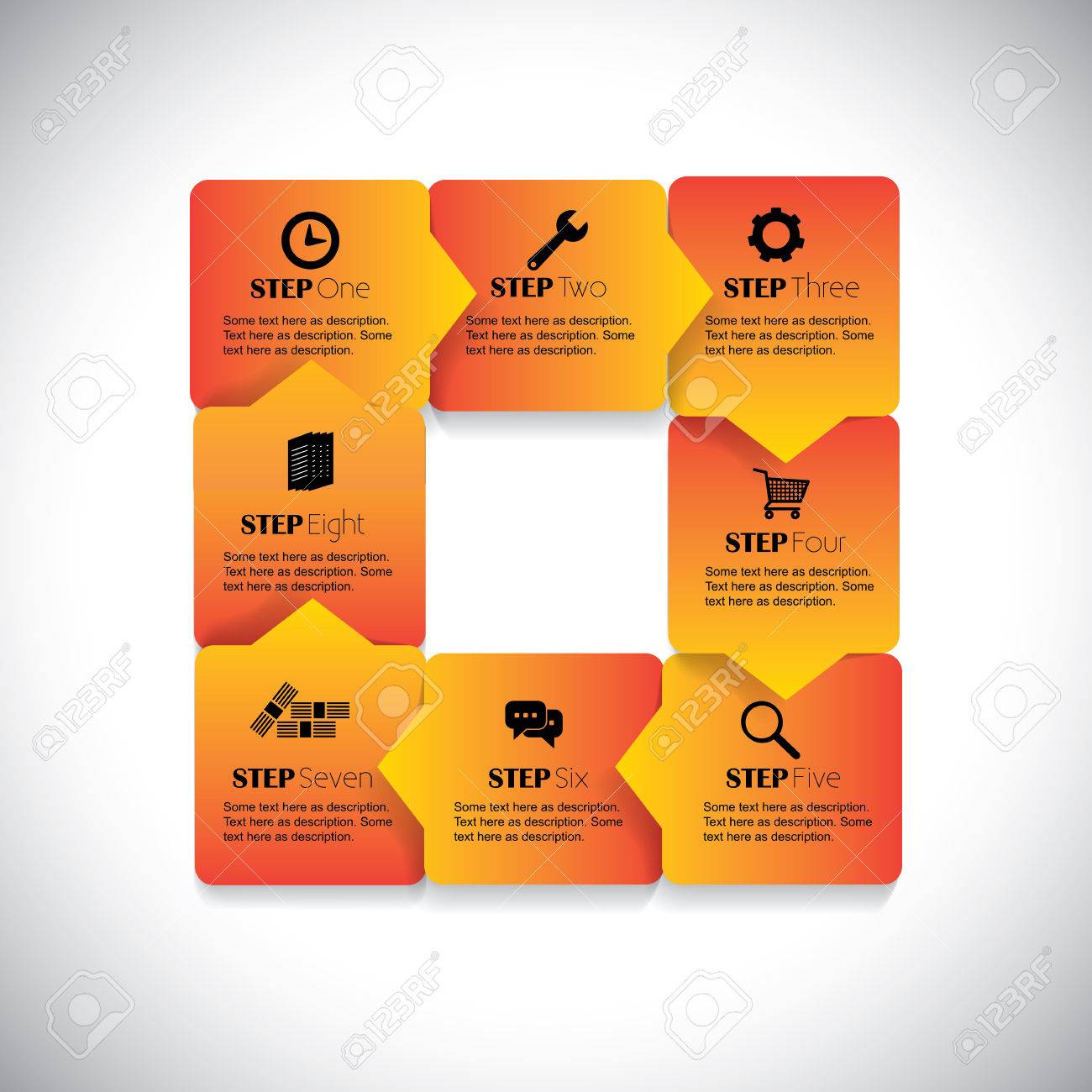 手順インフォ グラフィック ベクター グラフィックの連 このイラストは マーケティング資料 ウェブサイト フリーランスイラストレーター ビジネス プレゼンテーション 広告などで使用できます のイラスト素材 ベクタ Image