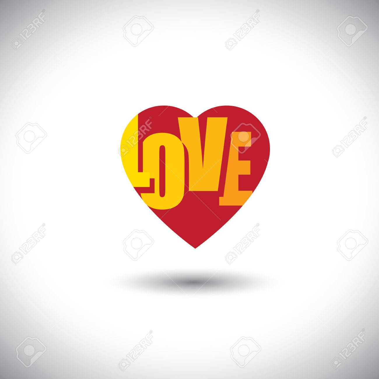 Human Heart Icon And Love Words Inside It Simple Vector Graphic This Has The Human Heart Icon And Love Words Inside It Simple Vector Graphic This Has The