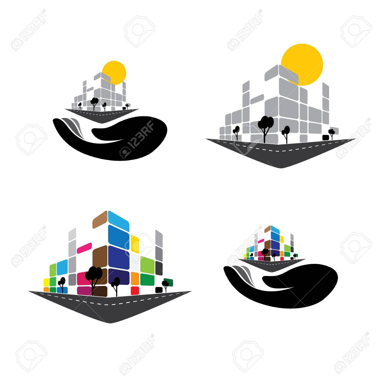Apartment Building Graphic vector icon - building of home apartment, super market or office Apartment Building Graphic vector icon - building of home apartment, super market or office