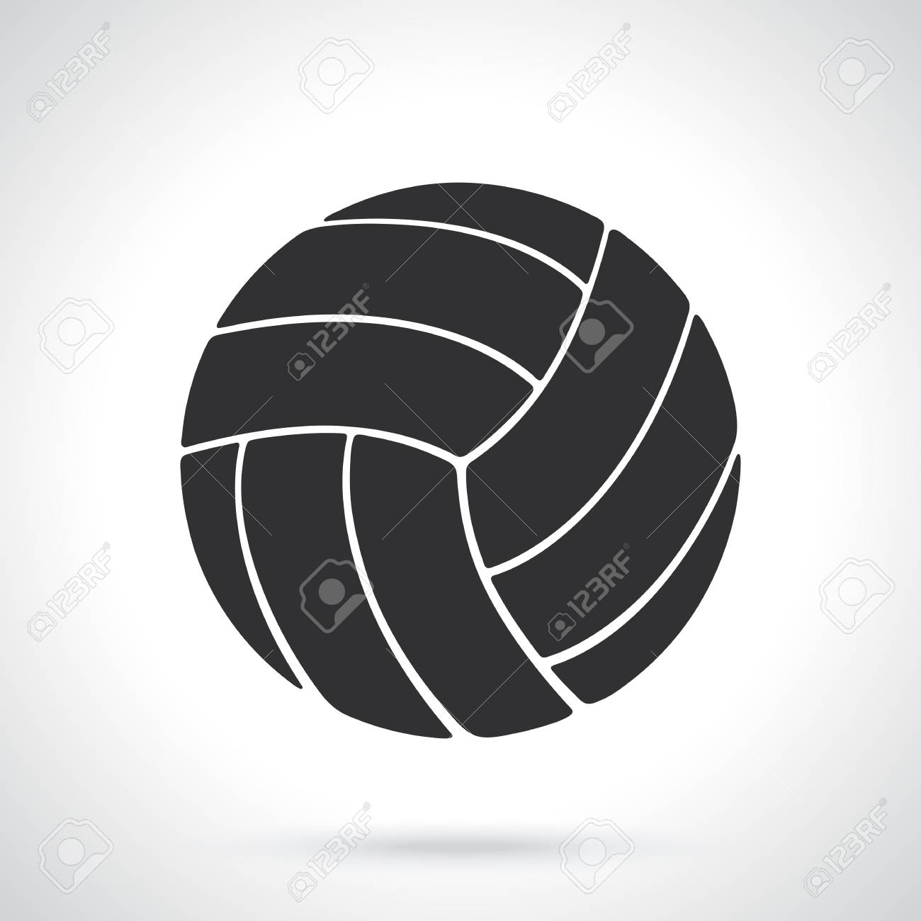 Ilustracion Vectorial Silueta De La Pelota De Voleibol Equipo Deportivo Patrones De Elementos Para Tarjetas De Felicitacion Fondos De Escritorio Ilustraciones Vectoriales Clip Art Vectorizado Libre De Derechos Image 75434703