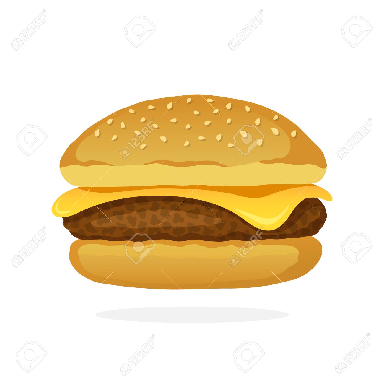 Ilustración De Vector En Estilo De Dibujos Animados. Hamburguesa Con Queso Con Carne Y Queso. Comida Chatarra. Decoración Para Parches, Impresiones Para Ropa, Insignias, Carteles, Emblemas, Menús Ilustraciones Svg, Vectoriales, Clip Art Ilustración De Vector En Estilo De Dibujos Animados. Hamburguesa Con Queso Con Carne Y Queso. Comida Chatarra. Decoración Para Parches, Impresiones Para Ropa, Insignias, Carteles, Emblemas, Menús Ilustraciones Svg, Vectoriales, Clip Art