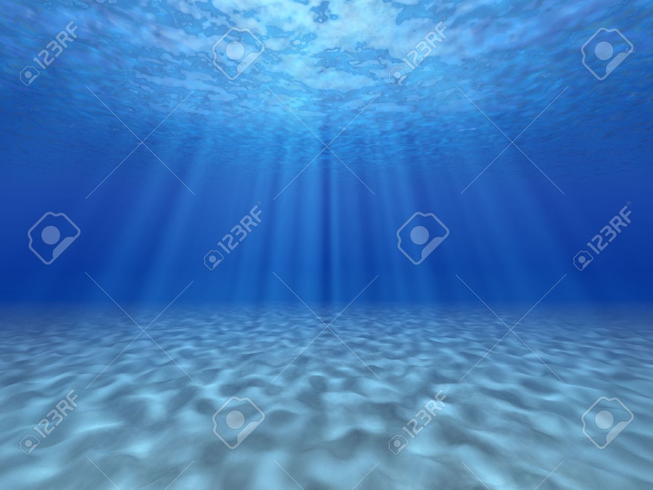 海中の光