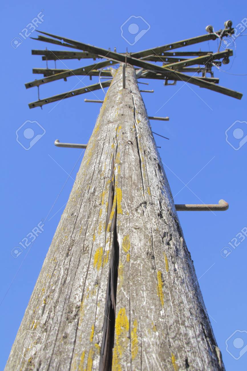 Cracked And Weathered An Old Telephone Pole With Step Spikes Stock Photo Picture And Royalty Free Image Image Cracked And Weathered An Old Telephone Pole With Step Spikes Stock Photo Picture And Royalty Free Image Image