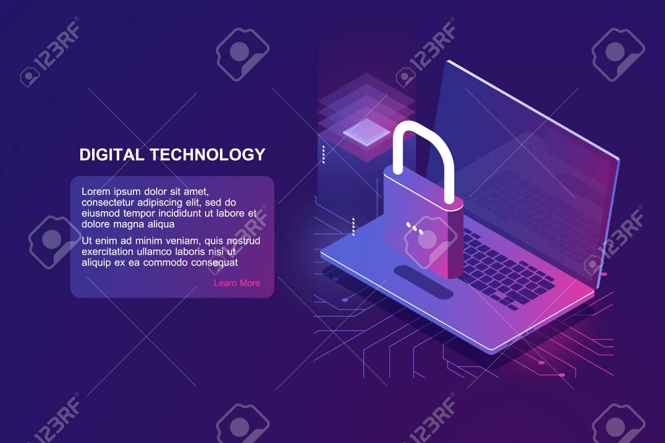 Laptop mit schloss, isometrisches symbol für computersicherheit, datenschutz, sicherheit im internet, schutz persönlicher informationen, blockchain-technologie, verschlüsselungsdatei ultravioletter vektor - 124933432 Laptop mit schloss, isometrisches symbol für computersicherheit, datenschutz, sicherheit im internet, schutz persönlicher informationen, blockchain-technologie, verschlüsselungsdatei ultravioletter vektor - 124933432