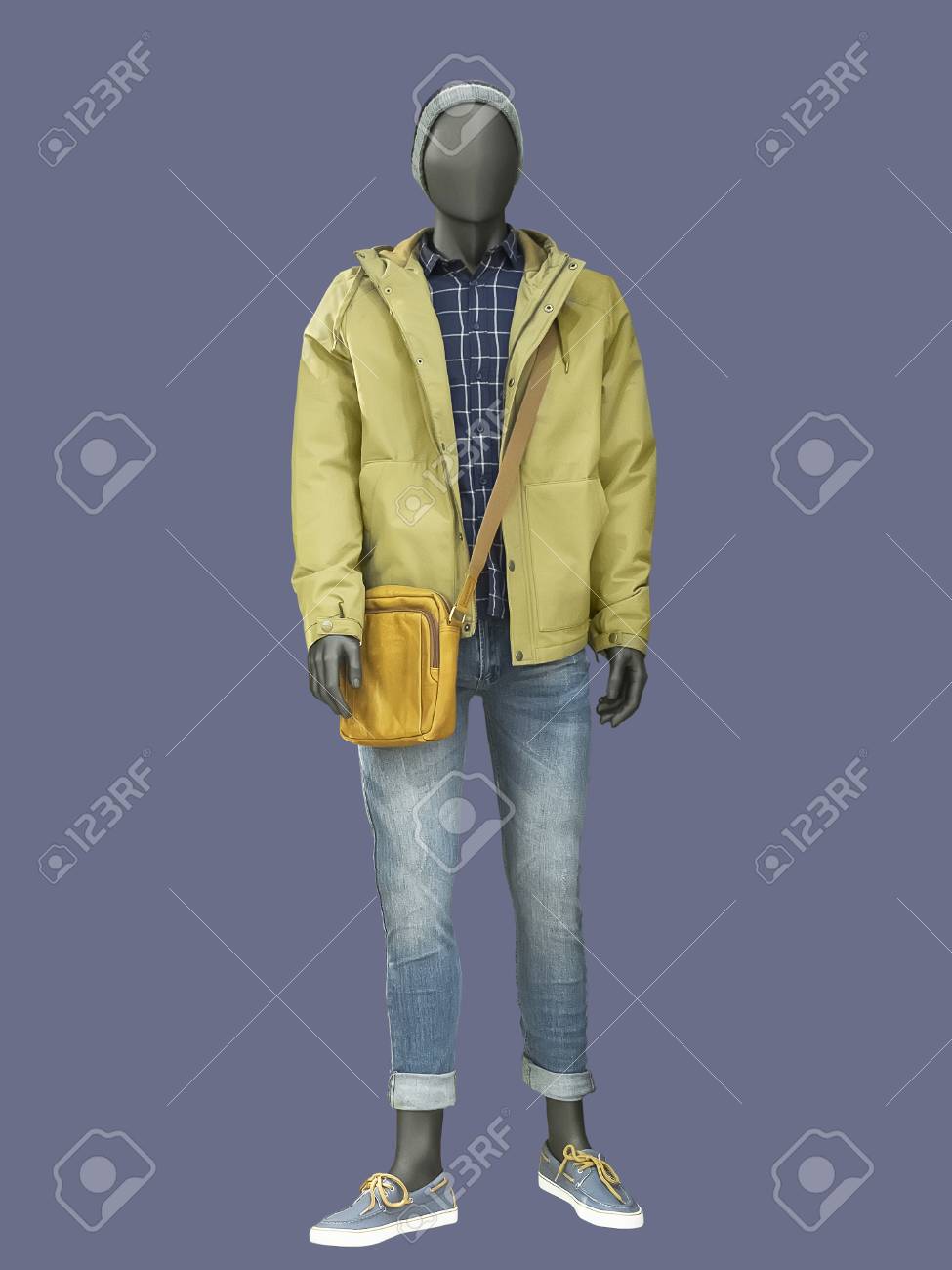yellow jacket with hood