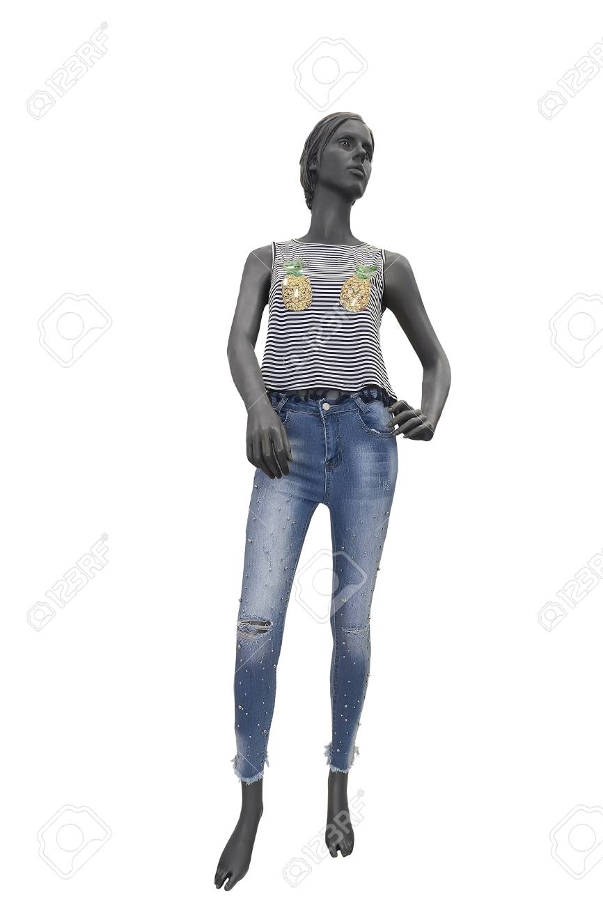 blue jeans with rhinestones