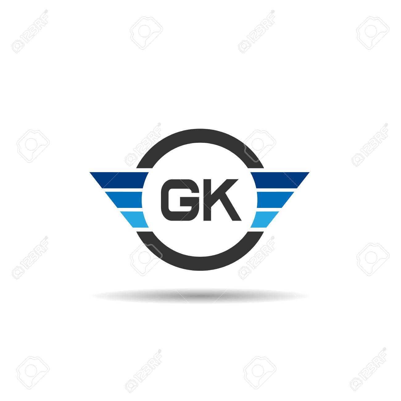 Initial Letter Gk Logo Template Design Royalty Free Cliparts Vectors And Stock Illustration Image 110192872