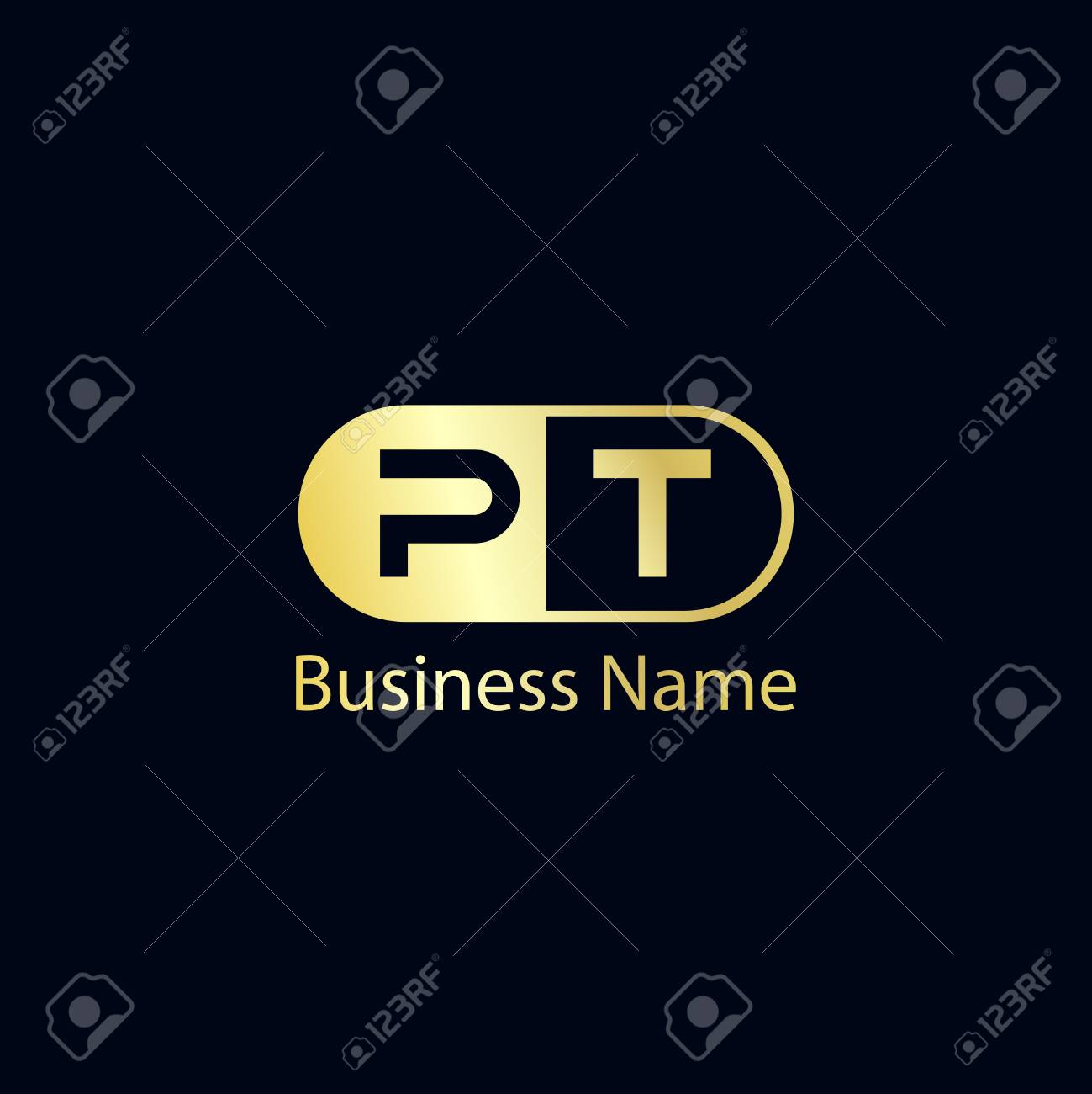 initial letter pt logo template design royalty free cliparts