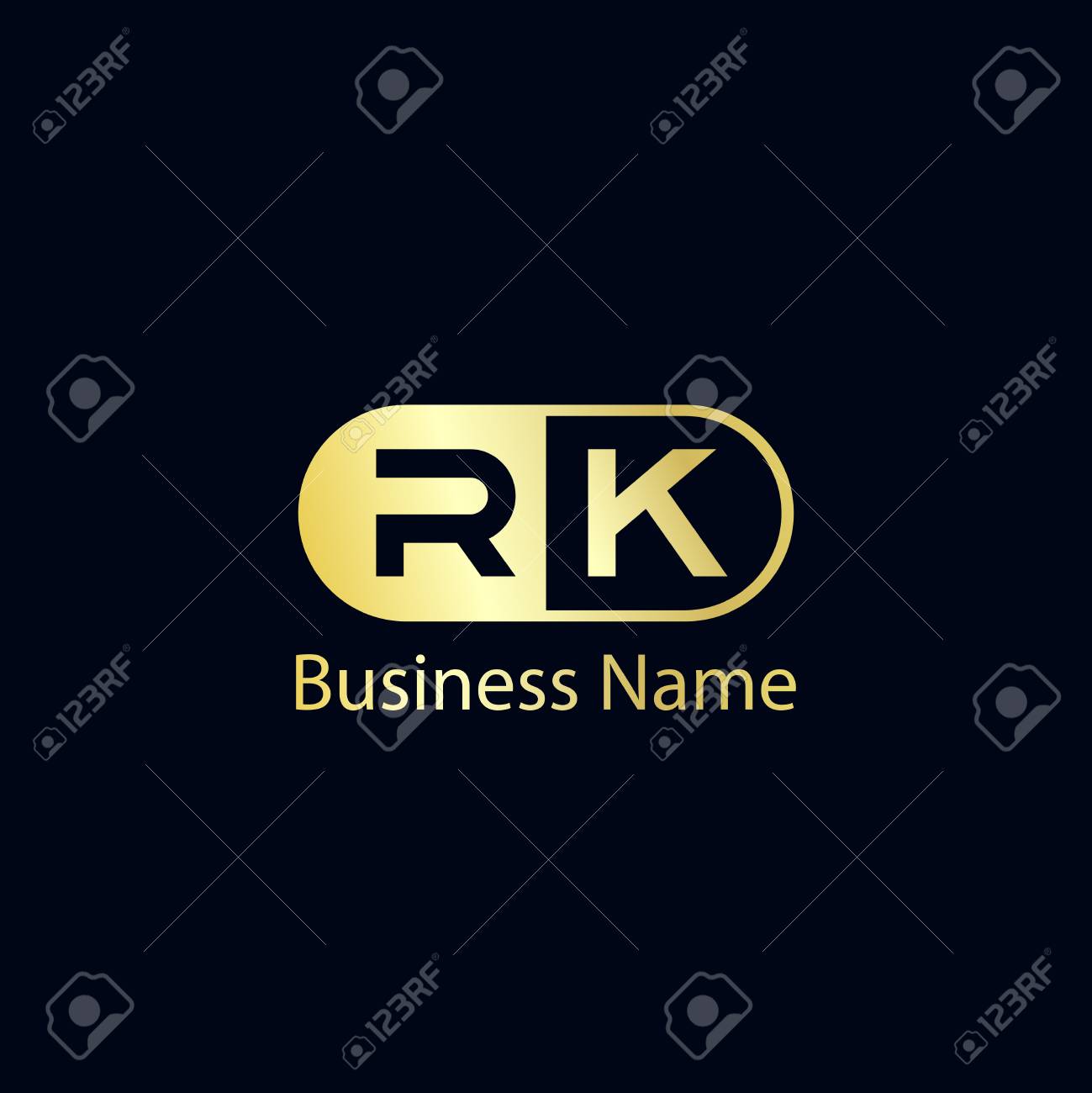 Initial Letter Rk Logo Template Design Royalty Free Cliparts Vectors And Stock Illustration Image