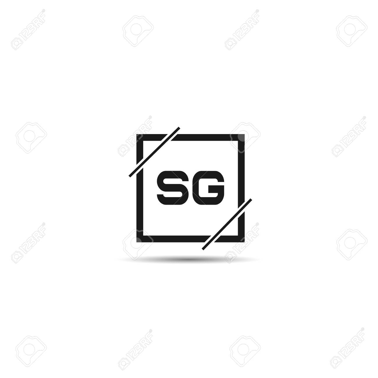 initial letter sg logo template design royalty free cliparts sg template