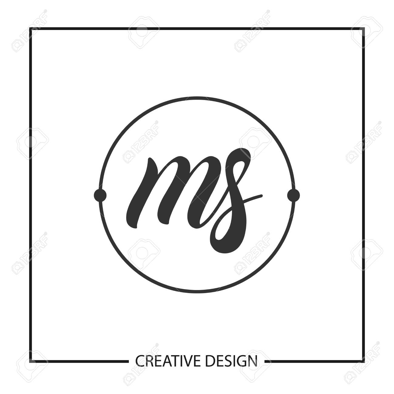 Initial Letter Ms Logo Template Design Royalty Free Cliparts Vectors And Stock Illustration Image